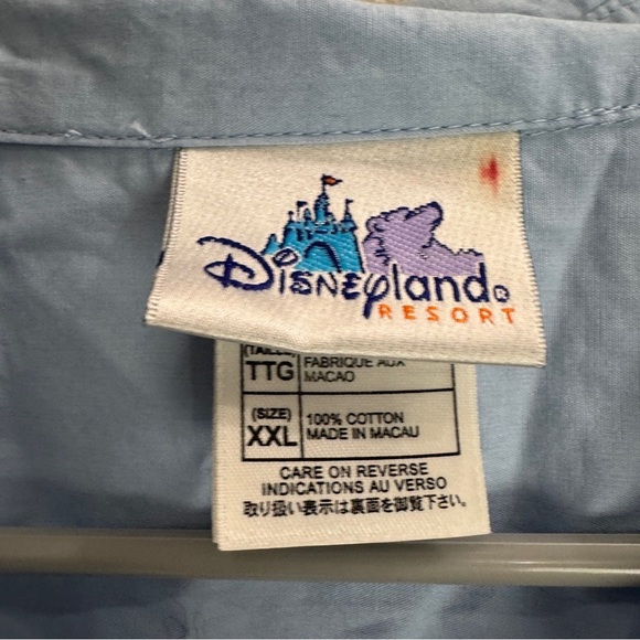 Disneyland Chip And Dale Vintage Barbershop Button Up Shirt Size XXL - Picture 6 of 8